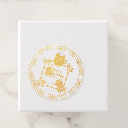 Vrolijk kerstkerstkerstkerstkerstkerstkerstkerstke bedankjes labels (Met doos)