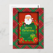 Vrolijk kerstkerstkerstkerstkerstkerstkerstkerstke briefkaart (Voorkant / Achterkant)