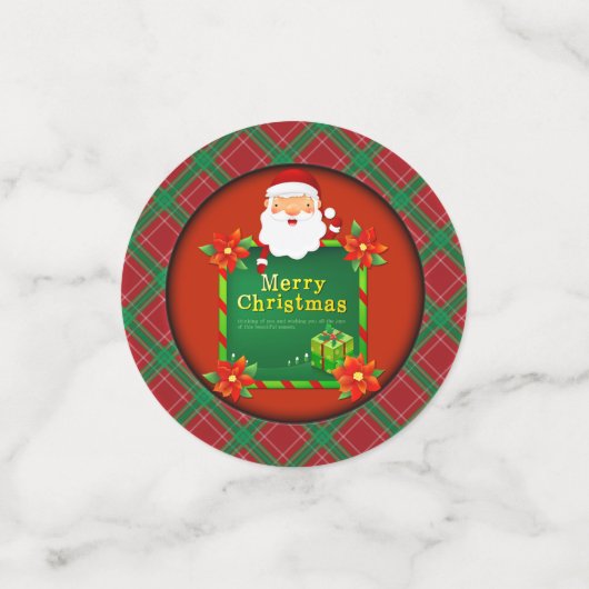 Vrolijk kerstkerstkerstkerstkerstkerstkerstkerstke confetti (Kleine voorkant)