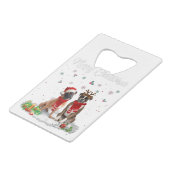 Vrolijk kerstkerstkerstkerstkerstkerstkerstkerstke creditkaart flessenopener (Achterkant Gekanteld)