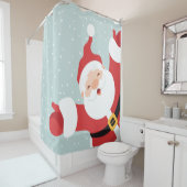 Vrolijk kerstkerstkerstkerstkerstkerstkerstkerstke douchegordijn (In situ)