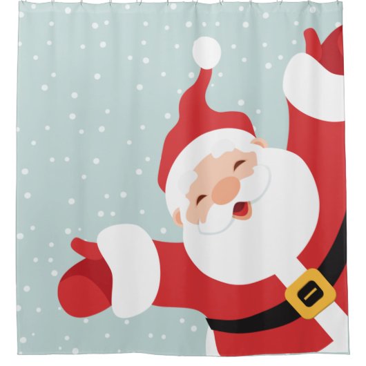 Vrolijk kerstkerstkerstkerstkerstkerstkerstkerstke douchegordijn (Voorkant)