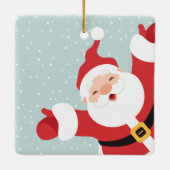 Vrolijk kerstkerstkerstkerstkerstkerstkerstkerstke keramisch ornament (Achterkant)