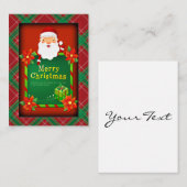 Vrolijk kerstkerstkerstkerstkerstkerstkerstkerstke notitiekaartje (Voorkant / Achterkant)