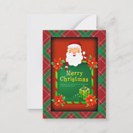 Vrolijk kerstkerstkerstkerstkerstkerstkerstkerstke notitiekaartje