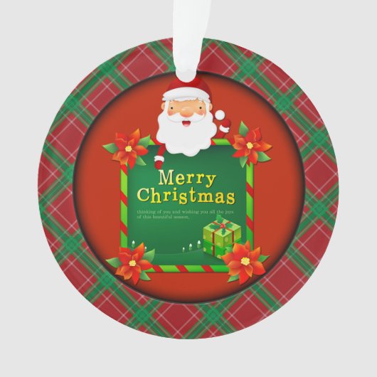 Vrolijk kerstkerstkerstkerstkerstkerstkerstkerstke ornament (voorkant)