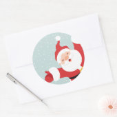 Vrolijk kerstkerstkerstkerstkerstkerstkerstkerstke ronde sticker (Envelop)