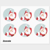Vrolijk kerstkerstkerstkerstkerstkerstkerstkerstke ronde sticker (Vel)
