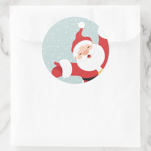 Vrolijk kerstkerstkerstkerstkerstkerstkerstkerstke ronde sticker (Tas)
