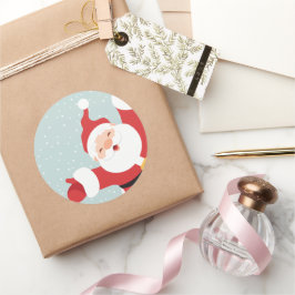 Vrolijk kerstkerstkerstkerstkerstkerstkerstkerstke ronde sticker