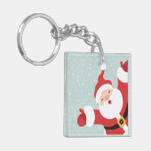 Vrolijk kerstkerstkerstkerstkerstkerstkerstkerstke sleutelhanger (Voorkant Links)