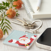 Vrolijk kerstkerstkerstkerstkerstkerstkerstkerstke sleutelhanger (Voorkant Rechts)