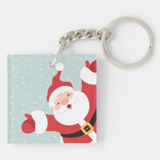 Vrolijk kerstkerstkerstkerstkerstkerstkerstkerstke sleutelhanger (Achterkant)