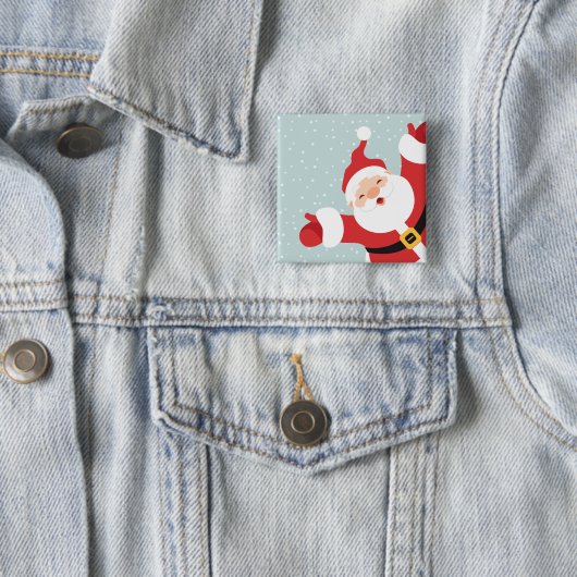 Vrolijk kerstkerstkerstkerstkerstkerstkerstkerstke vierkante button 5,1 cm (In situ)