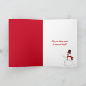 Vrolijk kerstkerstkerstkerstkerstkerstkerstpet op  feestdagen kaart (Binnen)