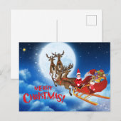 Vrolijk kerstkerstkerstkerstkerstkerstsmasje met E Feestdagenkaart (Voorkant / Achterkant)