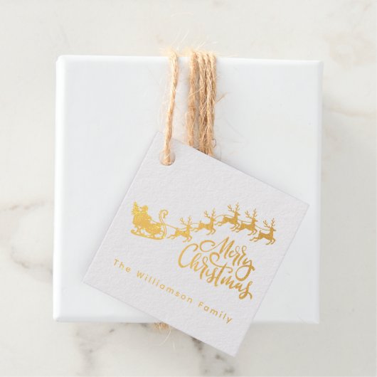 Vrolijk kerstkerstkerstkerstkerstrenrenrenrendiert bedankjes labels (Met doos)