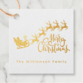 Vrolijk kerstkerstkerstkerstkerstrenrenrenrendiert bedankjes labels (Voorkant)