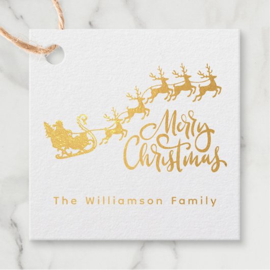 Vrolijk kerstkerstkerstkerstkerstrenrenrenrendiert bedankjes labels (Voorkant)