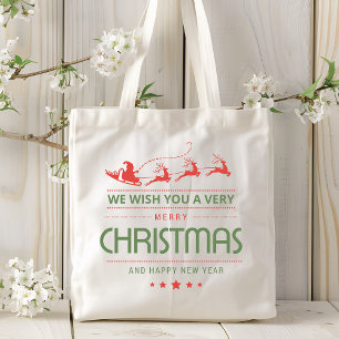 Vrolijk kerstkerstkerstkerstkerstrenrenrenrendiert tote bag