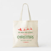 Vrolijk kerstkerstkerstkerstkerstrenrenrenrendiert tote bag (Achterkant)