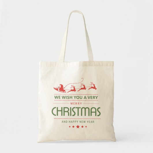 Vrolijk kerstkerstkerstkerstkerstrenrenrenrendiert tote bag (Voorkant)