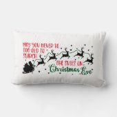 Vrolijk kerstkerstkerstkerstman met zijn slib Silh Kussen (Achterkant)