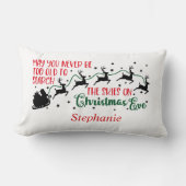 Vrolijk kerstkerstkerstkerstman met zijn slib Silh Kussen (Voorkant)