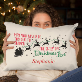 Vrolijk kerstkerstkerstkerstman met zijn slib Silh Kussen