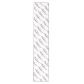 Vrolijk kerstkerstkerstkerstmanden en snoepsnoeren medium tafelloper (Voorkant)