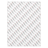 Vrolijk kerstkerstkerstkerstmanden en snoepsnoeren tafelkleed (Voorkant)