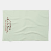 Vrolijk kerstkeukenhanddoeken theedoek (Horizontaal)