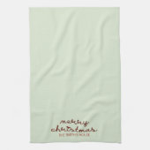 Vrolijk kerstkeukenhanddoeken theedoek (Verticaal)