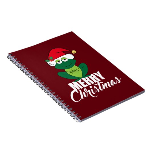 Vrolijk kerstkikker notitieboek (Rechterzijde)