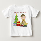 Vrolijk kerstkind Baby Lange hoes T-Shirt (Voorkant)