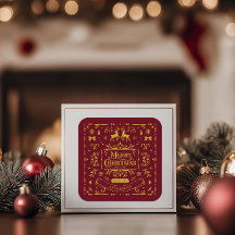 Vrolijk kerstklassieker Nordic Red