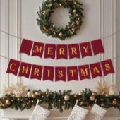 Vrolijk kerstklassieker Nordic Red Vlaggetjes