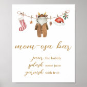 Vrolijk kerstkleedje Mom Osa Bar Poster (Voorkant)