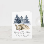 Vrolijk kerstkleinzoon van grootouders kaart (Voorkant)