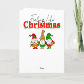 Vrolijk kerstkleur voor mij | Kerstman en rendier Kaart (Achterkant)