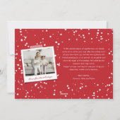 Vrolijk kerstkleurenblokken Moderne fotocollage Feestdagenkaart (Achterkant)