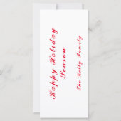 Vrolijk kerstkleurige versiering met tekst (Achterkant)