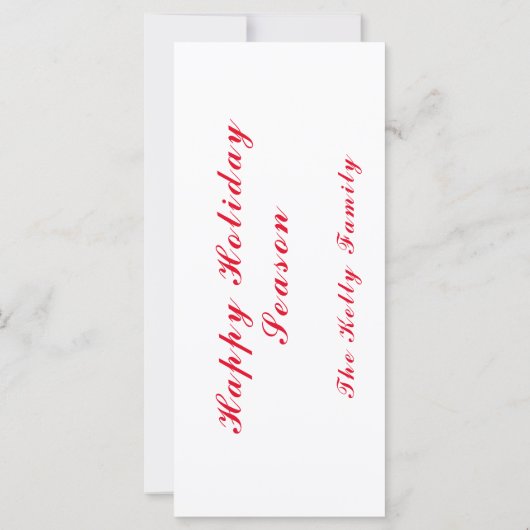 Vrolijk kerstkleurige versiering met tekst (Achterkant)