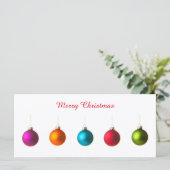 Vrolijk kerstkleurige versiering met tekst (Staand voorkant)