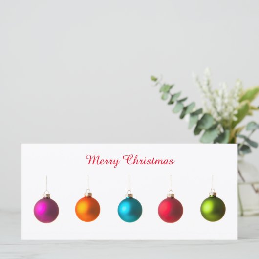 Vrolijk kerstkleurige versiering met tekst (Staand voorkant)