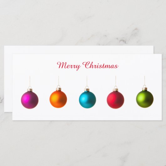 Vrolijk kerstkleurige versiering met tekst (Voorkant / Achterkant)