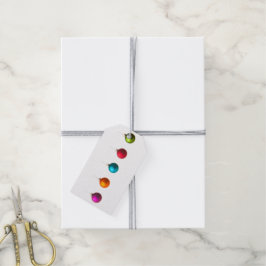 Vrolijk kerstkleurige versiering met tekst cadeaulabel