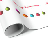 Vrolijk kerstkleurige versiering met tekst cadeaupapier (Rol Hoek)