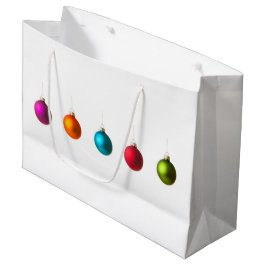 Vrolijk kerstkleurige versiering met tekst groot cadeauzakje