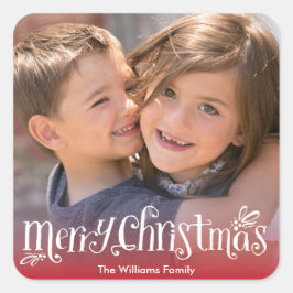 Vrolijk kerstknuffels | Vakantie foto Sticker